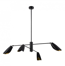 Evoluce SLE1254-403-04 Светильник подвесной Черный/Черный E14 4*60W SLE1254-403-04 - фото 100052