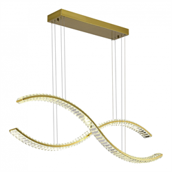 ST LUCE SL6206.303.50 Светильник подвесной Латунь/Прозрачный LED 1*50W 3000K SL6206.303.50 - фото 100083