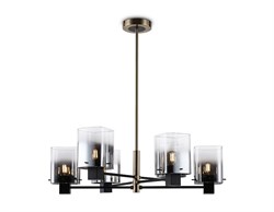 Ambrella Светильник подвесной LH57041/6 BK/DBS/SM черный/темная латунь/дымчатый E14/6 max 40W D690*690 LH57041 - фото 100215