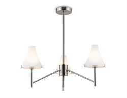 Ambrella Светильник подвесной LH57121/3 SN/FR никель/белый матовый E14/3 max 40W D650*590 LH57121 - фото 100394