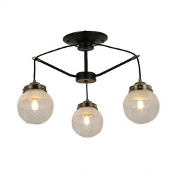 Evoluce SLE110302-03 светильник подвесной чёрный, Бронза/Прозрачный, Белый E27 3*40W SLE110302-03 - фото 100411