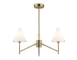 Ambrella Светильник подвесной LH57131/3 BS/FR латунь/белый матовый E14/3 max 40W D650*590 LH57131 - фото 100461