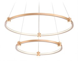 Ambrella Светильник подвесной светодиодный FL5508/2+6 GD золото 45W 3000K/4200K/6400K D600/400*1300 (без ПДУ) FL5508 - фото 100685