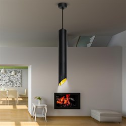 ЭРА Светильник подвесной (подвес) PL 17 BK MR16/GU10, черный, потолочный, цилиндр Б0055579 - фото 100690