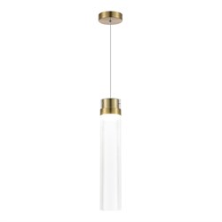 ST LUCE SL6236.303.01 Светильник подвесной Латунь/Прозрачный LED 1*12W 4000K SL6236.303.01 - фото 100824