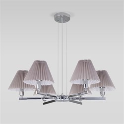 Eurosvet 60136/6 / подвесной светильник / хром/серый a059038 a059038 - фото 100919