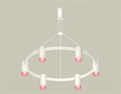 Ambrella Комплект подвесного светильника с композитным хрусталем XB9021201/6 SWH/PI белый песок/розовый MR16 GU5.3 (С9021, N6152) XB9021201 - фото 101524