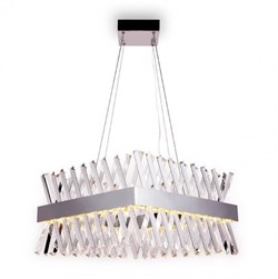 Ambrella Хрустальный подвесной светодиодный светильник TR5315 CH/CL хром/прозрачный 144W 500*500*750 (Без ПДУ) TR5315 - фото 101584