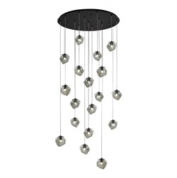 ST Luce SL1175.403.18 Светильник подвесной Черный/Серо-зеленый E14 18*40W SL1175.403.18 - фото 101787