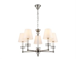 Ambrella Светильник подвесной LH71001/5 BN/WH никель/белый E14*5 max 40W D670*1130 LH71001 - фото 101802