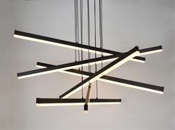 Светильник подвесной (подвес) Rivoli Mabel 6183-201 LED 120 Вт 3000-6000К чёрный светодиодный с пультом Б0068430 - фото 102031