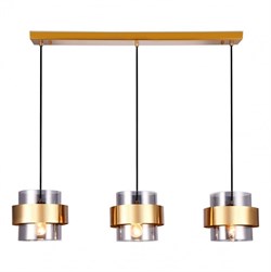 Ambrella Подвесной светильник со сменной лампой TR3652/3 GD/SM золото/дымчатый E27/3 max 40W 820*180*700 TR3652 - фото 102475