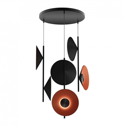 ST LUCE SL3003.403.09 Светильник подвесной Черный/Оранжевый, Черный LED 9*2W 3000K SL3003.403.09 - фото 102696