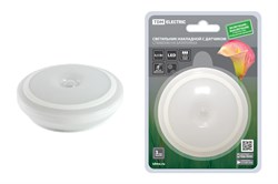 TDM Светильник накладной светодиодный 80х80 0,5 Вт, 3хААА, дат. движ. и освещ. SQ0329-3614 - фото 103106