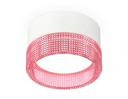 Ambrella Комплект накладного светильника с композитным хрусталем XS8101032 SWH/PI белый песок/розовый GX53 (C8101, N8486) XS8101032 - фото 103161