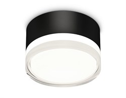Ambrella Комплект накладного светильника с акрилом XS8102023 SBK/FR/CL черный песок/белый матовый/прозрачный GX53 (C8102, N8399) XS8102023 - фото 103174