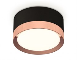 Ambrella Комплект накладного светильника XS8102005 SBK/PPG черный песок/золото розовое полированное GX53 (C8102, N8126) XS8102005 - фото 103585