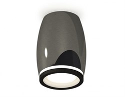 Ambrella Комплект накладного светильника с акрилом XS1123020 DCH/SBK/FR черный хром/черный песок/белый матовый MR16 GU5.3 (C1123, N7121) XS1123020 - фото 103773