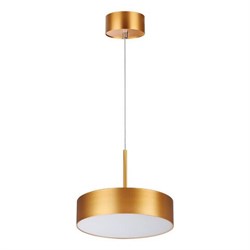 Novotech 358763 OVER NT21 148 матовое золото Светильник накладной светодиодный, длина провода 2м IP20 LED 30W 4000K 2600Лм 100-265V PROMETA 358763 - фото 103775