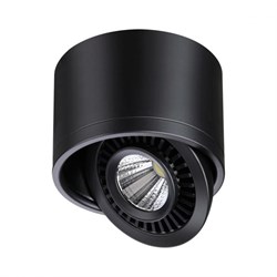 Novotech 358812 OVER NT21 151 черный Светильник накладной светодиодный IP20 LED 9W 770Лм 4000K 220V GESSO 358812 - фото 104022