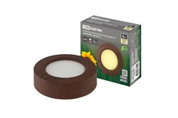 TDM Светильник накладной светодиодный круг "Даунлайт" СПО (венге) 6 Вт 120*32 мм 3000К SQ0329-0412 - фото 104073