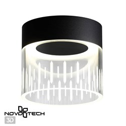 Novotech 359002 OVER NT23 000 черный Светильник накладной светодиодный IP20 LED 4000K 10W 85-265V AURA 359002 - фото 104145