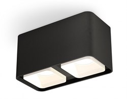 Ambrella Комплект накладного светильника с акрилом XS7851021 SBK/FR черный песок/белый матовый MR16 GU5.3 (C7851, N7755) XS7851021 - фото 104230