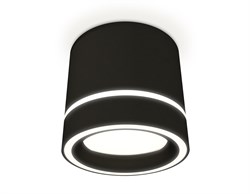 Ambrella Комплект накладного светильника с акрилом XS8111004 SBK/FR черный песок/белый матовый GX53 (C8111, N8434) XS8111004 - фото 104446