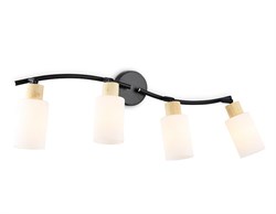 Ambrella Светильник накладной TR8723/4 BK/WD черный/дерево E14/4 max 60W 760*100*210 TR8723 - фото 104615