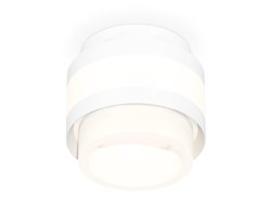 Ambrella Комплект накладного светильника с акрилом XS8418001 SWH/FR белый песок/белый матовый GX53 (C8418, N8401) XS8418001 - фото 104642