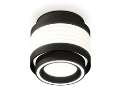 Ambrella Комплект накладного светильника с акрилом XS8432002 SBK/FR черный песок/белый матовый GX53 (C8432, N8434) XS8432002 - фото 104687