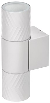 Светильник уличный 5108 настенный 2хGU10 IP65 белый IEK LT-UBU0-5108-GU10-2-K01 - фото 104870