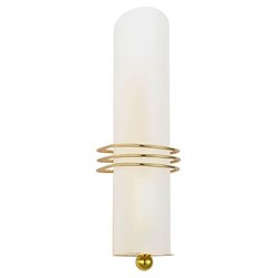 Lussole S.R.L Металл Блестящее золото /  Стекло Светильник настенный E14 GRLSA-7701-01 - фото 105032