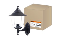 TDM Светильник Прага Эл-11-71 60 Вт Е27 настенный вверх черный, прозрачный плафон SQ0330-0522 - фото 105337