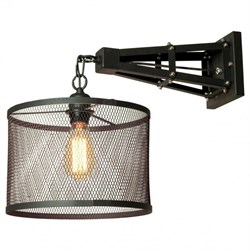 Lussole LOFT Металл Черный /  Металл Светильник настенный E27 60W LSP-9884 - фото 105358