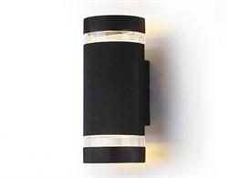 Ambrella Светильник уличный настенный архитектурный ST2562/2 BK/CL черный/прозрачный IP54 GU10/2 max 35W 235*100*65 ST2562 - фото 105535