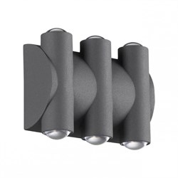 Novotech 358567 STREET NT21 000 темно-серый Ландшафтный настенный светильник IP54 LED 4000K 6W 85-265V CALLE 358567 - фото 105589