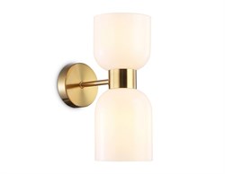 Ambrella Светильник настенный LH56097/2 BS/FR латунь/белый матовый E14*2 max 40W 215*120*300 LH56097 - фото 105599