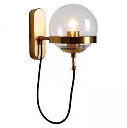 Lussole LOFT Металл Бронзовый /  Стекло Светильник настенный E27 60W LSP-9555 - фото 105986