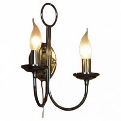 Lussole PROMO 2 Металл Черный хром / блестящее золото Без плафона Светильник настенный E14 GRLSA-4611-02 - фото 106173