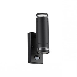 Odeon Light 6605/2W HIGHTECH ODL23 563 черный/металл/пвх стойкий к УФ излучению Настенный св-к IP44 LED GU10 7W MOTTO 6605/2W - фото 106439