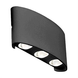 ST LUCE Черный кварцевый Светильник уличный настенный LED 6*1W SL089.401.06 - фото 106846