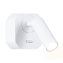 Ambrella Настенный светодиодный светильник с выключателем FW282 SWH белый песок LED 4200K 3W 66*66*65 FW282 - фото 107133