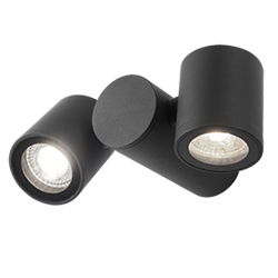 Gauss Светильник садово-парковый Sonata настенный архитектурный, 2xGU10, 221x155x70mm, 170-240V / 50Hz, 2xMax.35W, IP54, GD152 - фото 107230