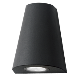 Gauss Светильник садово-парковый Sigma настенный архитектурный, GU10, 125*88*156mm, 170-240V / 50Hz, 1xMax.35W, IP54, GD163 - фото 107278