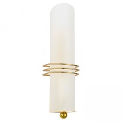 Lussole S.R.L Металл Блестящее золото /  Стекло Светильник настенный E14 40W LSA-7701-01 - фото 107497