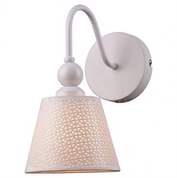 Lussole LGO Металл Белый /  Ткань Светильник настенный E27 10W GRLSP-8032 - фото 107647