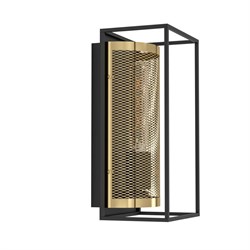 Eglo 43789 Бра (настенный светильник) NOHALES, 1X40W (E27), H320, сталь, черный, латунь 43789 - фото 107691