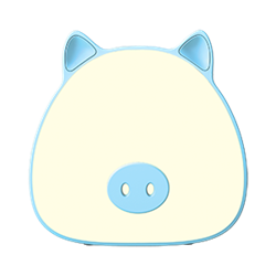 Светильник ночник настольный Gauss Qplus модель GTL703 5W 200lm 2700-6000K 5V Li-ion 1200mA голубой диммируемый LED 1/10/30 NN7036 - фото 108001