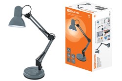 TDM Светильник настольный на основании 2 колена 60Вт, E27 серый SQ0337-0111 - фото 108131